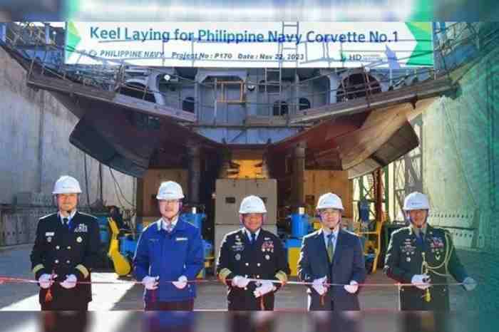 Pembangunan Dua Korvet Pesanan AL Filipina Oleh Hyundai Dimulai, Diserahkan Tahun 2025 Dan 2026